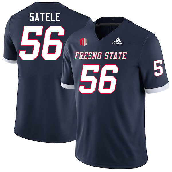 Men #56 Jairus Satele Fresno State Bulldogs College Football Jerseys Stitched-Navy
